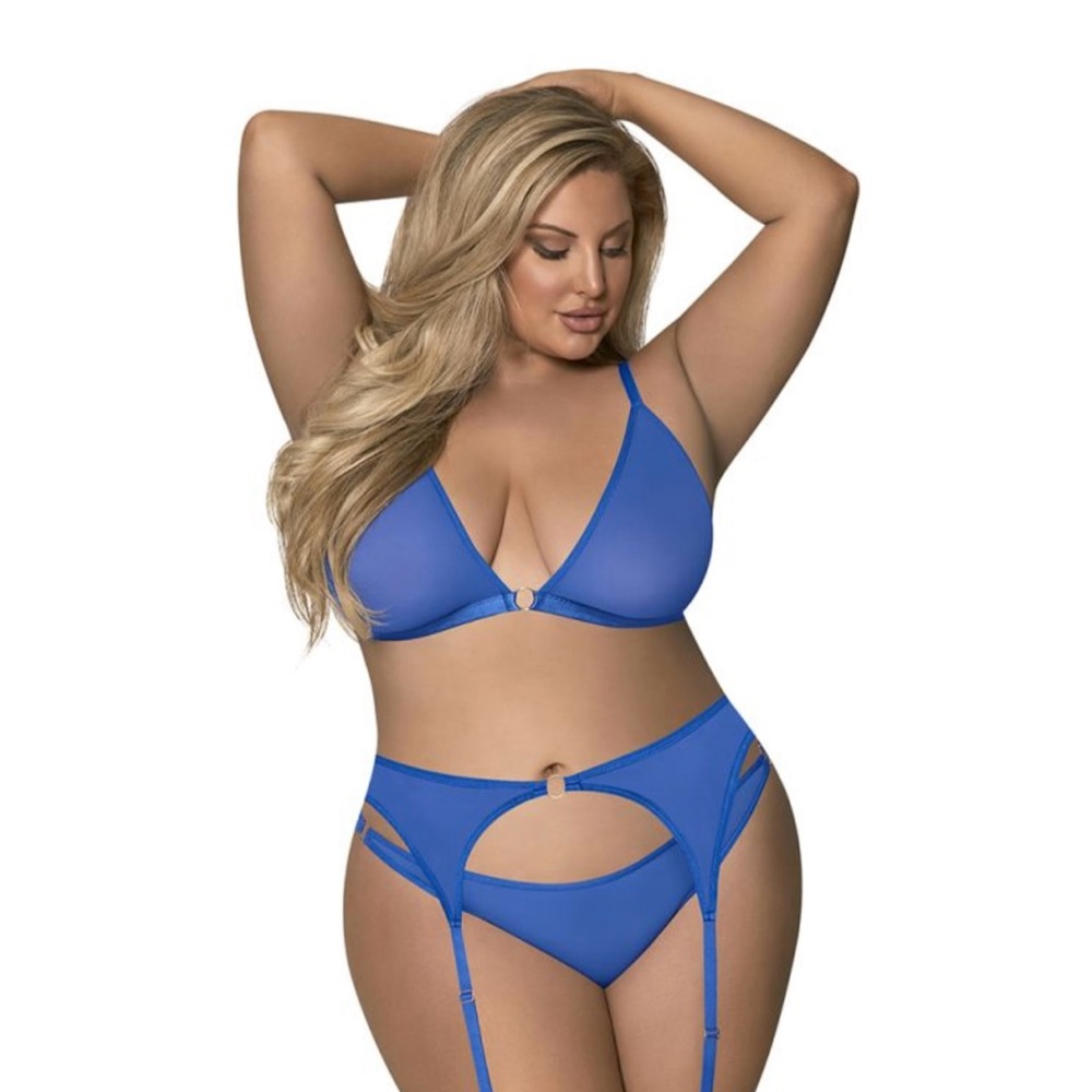 Sexy Bra, Garter & Panty Set, L/XL